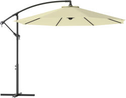 Outsunny Umbrela pentru Gradina Brat Deluxe Inclinabila cu Manivela, Φ3m | Aosom Romania (84D-082V00BG)