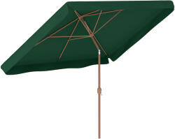 Outsunny Umbrelă de Grădină Înclinabilă cu Deschidere cu Manivelă, și Orificiu de Ventilație, 300x200x235 cm, Verde Închis | Aosom Romania (84D-420V00DG)
