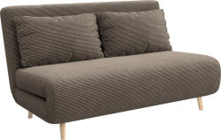 HOMCOM Canapea extensibilă, pat pentru oaspeți, spătar reglabil 3 trepte, aspect reiat, până la 120 kg, 141 x 90 x 81 cm, maro închis | Aosom Romania (839-902V00DR) Canapea