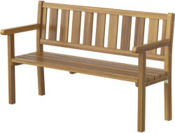 Outsunny Bancă de Grădină pentru 2 Persoane, Bancă de Exterior cu Lamele din Lemn de Molid, Stil Country, Bancă pentru Terasă, Patio și Curte, 150x57x93 cm, Culoare Teak | Aosom Romania (84K-069V00TK)