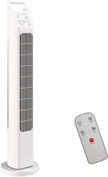 HomCom Ventilator turn cu telecomandă, temporizator 7, 5 ore, ventilator silențios pentru dormitor, Alb | Aosom Romania (824-065V90WT)