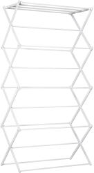 HOMCOM Uscător de rufe pliabil 8 nivele suport tip turn uscător suport rufe metal plastic Alb 74 x 35 x 144 cm | Aosom Romania (850-141)