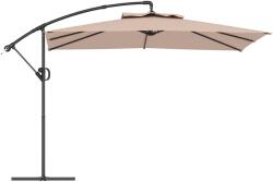 Outsunny Umbrelă de Soare Suspendată cu Rotire la 360°, Mâner cu Manivelă și Înclinare, 300x325x230 cm, Kaki | Aosom Romania (84D-423V00KK)