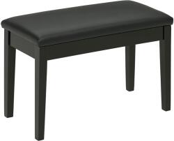 HOMCOM Bancă pentru Pian cu Spațiu de Depozitare, Bancă pentru Pian din Lemn și Piele Ecologică PU, 75x35x49 cm, Negru | Aosom Romania (F12-012V00BK)