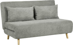 HOMCOM Canapea Extensibila cu 2 Locuri, Gri | Aosom Romania (839-902V00GY) Canapea