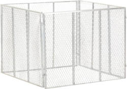 vidaXL Horganyzott Vas Kerti Komposztáló 100 x 100 x 77 cm