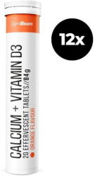 GymBeam Vitamine si minerale Calciu + Vitamina D3 efervescent - GymBeam - vexio - 123,99 RON