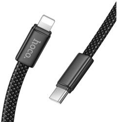 hoco. iPhone 5 / iPod touch 5 / 5S HOCO X125 cablu de date Type-C - lightning, 100cm, NEGRU (X125_C_L_B)
