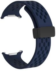 Cellect Galaxy Watch Ultra szíj, lyukacsos mágneses szilikon, 24mm, Sötétkék (CEL-STRAPPWATCH7U-BL)