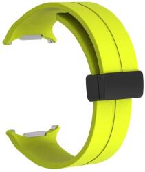 Cellect Samsung Galaxy Watch Ultra mágneses szilikon óraszíj, 24mm, Neonzöld (CEL-STRAP-WATCH7U-NE)