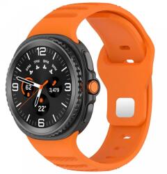 Cellect Samsung Galaxy Watch 8/Classic bordázott 22mm óraszíj, Narancs (CEL-STRAPR-WATCH8-O)