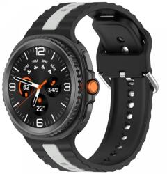 Cellect Samsung Galaxy Watch 8/Classic óraszíj, 22mm, Szürke csíkokkal (CEL-STRAPS-WATCH8-GY)
