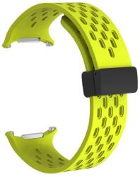 Cellect Galaxy Watch Ultra lyukacsos mágneses szilikon óraszíj, 24mm, Neonz (CEL-STRAPPWATCH7U-NE)