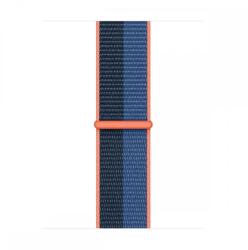Apple Watch 41mm óraszíj, lélegző sportpánt, Kék-narancssárga (MN5H3ZM/A)