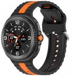 Cellect Samsung Galaxy Watch 8/Classic óraszíj, 22mm, Narancssárga csíkokkal (CEL-STRAPS-WATCH8-O)