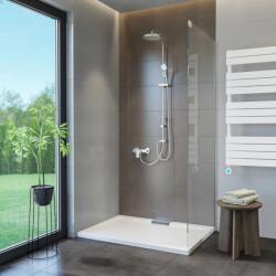 WASSERBURG Dualdoor zuhanyfal 8 mm 90 cm x 200 cm CR