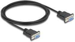 Delock D-Sub9, cablu serial RS-232, mamă-la-mamă, 2 m