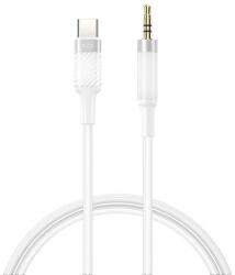 XO NB-R279B cablu audio 3.5mm jack - Type-C, 100cm, WHITE (XO-NB-R279B_W)