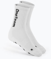 OneTeam Детски футболни чорапи OneTeam Precision Grip non-slip 2-pack white