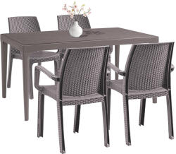 Leziter Prato 4+1 kerti bútor garnitúra szett cappuccino (LBIODITA_LBIVERTA_4) - homelux