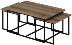 Timeless Tools 3 részes dohányzóasztal készlet, dió - fizz