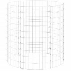 vidaXL Horganyzott Acél Kerti Komposztáló 100 x 100 cm