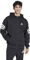 adidas Sportswear adidas Sportswear, Future Icons cipzáros felső kapucnival és ejtett ujjakkal, Fehér, Fekete, XL (JD4827-XL)