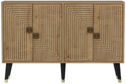 Timeless Tools Tárolószekrény, 120 x 80 x 30 cm, tölgy-arany