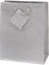  Dísztasak CREATIVE Special Simple S 11cm x 13cm x 6 cm egyszínű ezüst zsinórfüles