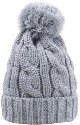 DOLL Szürke baba gyerek sapka akril pomponnal