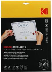 Kodak A4, 200 micron, 10 db/csomag visszaszedhető fényes lamináló fólia KO-LMA4RET-PK10F (KO-LMA4RET-PK10F)