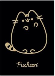 UNIPAP Notebook A5, Unipap, papír, Pusheen modell, 60 lap, matematika, fekete