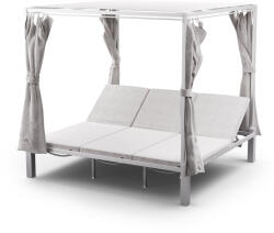 Blumfeldt Eremitage Triple hármas napozóágy, napvédelem, akár 3 fő számára, alumínium váz, időjárásálló (GDI17-Eremitage-TR) (GDI17-Eremitage-TR)