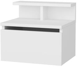 Timeless Tools Falra szerelhető éjjeliszekrény, 39, 8x31, 9x35 cm, fehér