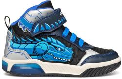 GEOX Geox, Tépőzáras sneaker LED fényekkel, Világoskék, Tengerészkék, 24 EU (J469CA011BCCF4N4-24)