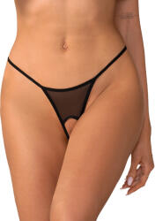 Obsessive Zaliya Crotchless Thong Black XXL/3XL
