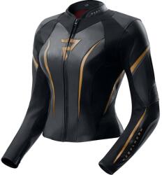 Rebelhorn Diva ST női motoros bőrkabát fekete-arany