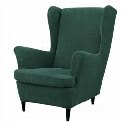 HomeDesign Uszak Fotel Huzat, HomeDesign, Anyag: Jacquard, Rugalmas, Szín: Hordózöld, Vastag, 110 x 80 x 90 cm, Hordózöld (30-Z3-ZLB)