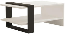 Timeless Tools Dohányzóasztal, 80x35x55 cm, antracit-fehér