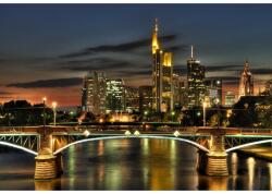 MÉDIA vászonfestmény, híd a folyón, 90 x 60 cm (TABIMG1346)