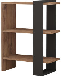 Timeless Tools Könyvespolc, 70x51, 8x25 cm, antracit-tölgy