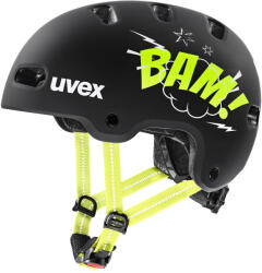 uvex Cască pentru copii Kid 4 Style Bam Black - Lime Matt (S4148230100) 55 - 58 cm