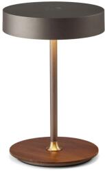 halo design 745791- LED fényerőszabályozható, újratölthető lámpa ON THE MOVE LED/2, 5W/4000 mAh szürke/fa 745791 (HO0006)