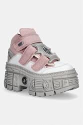 New Rock botine pentru femei VEGAN BLANCO, ECOBAR ROSA, TANK CASCO P PPY2-OBD0YM_03X (M.WALL009.V3)