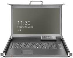 ASSMANN DS-72220-4US 8 port KVM konzol CAT 5 (RJ45) Egér, Billentyűzet 1920 x 1080 Pixel (DS-72220-4US)