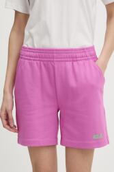 Jack Wolfskin pantaloni scurți de trening pentru femei, din bumbac Celebrate The Paw PPY2-SZD026_30X (A65909)