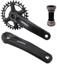 Shimano Braț pedalier Shimano FC-MT510 HTII, 170 mm, 1x12, 32T, cu set rulmenți, OEM