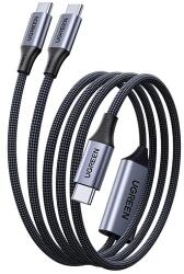 UGREEN L533 USB-C x2 PD univerzális kábel, 140 W, 2 m (75733) - dellaprint