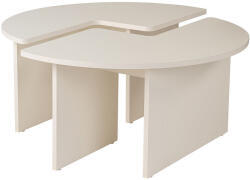 Timeless Tools Kerek dohányzóasztal, 90x41 cm, fehér