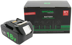 PATONA Prémium Akkumulátor Makita BL1850LED BL1802B BL1830B BL1840B BL1850B BL1860B számára (PT-6161)